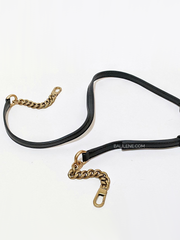 Tory Burch Kira Chevron Small Straw Shoulder Bag Natural Black