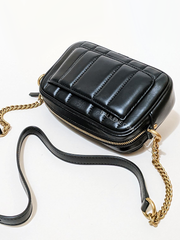 Tory Burch Kira Mini Camera Bag Back/Rolled Gold