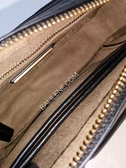 Tory Burch Kira Mini Camera Bag Back/Rolled Gold