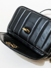 Tory Burch Kira Mini Camera Bag Back/Rolled Gold