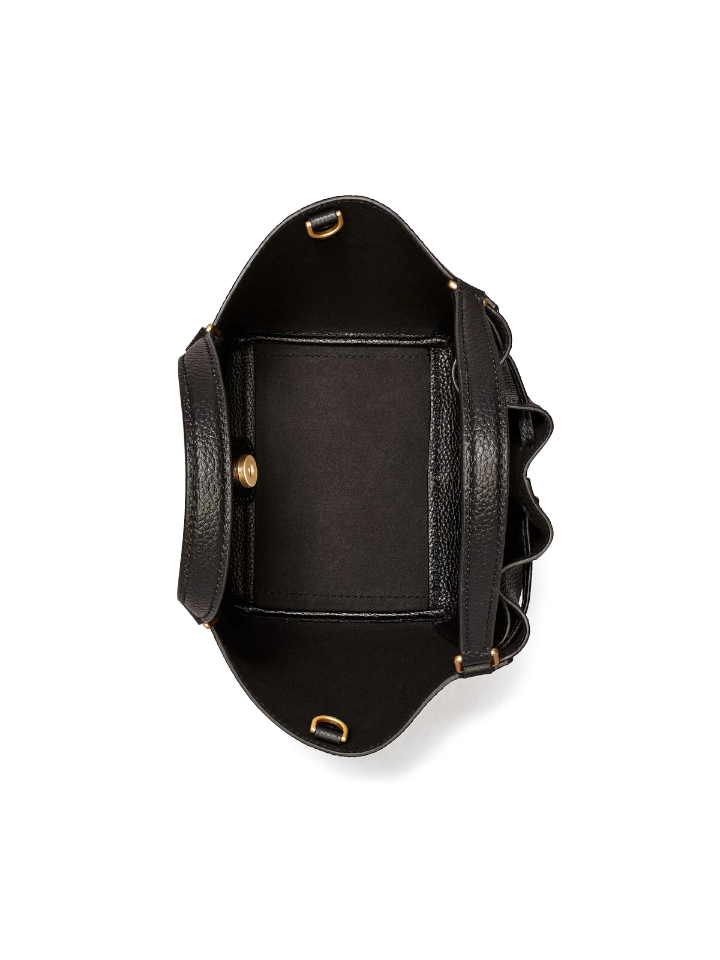 Tory-Burch-McGraw-Mini-Drawstring-Satchel-Bag-Black-Balilene-dalam