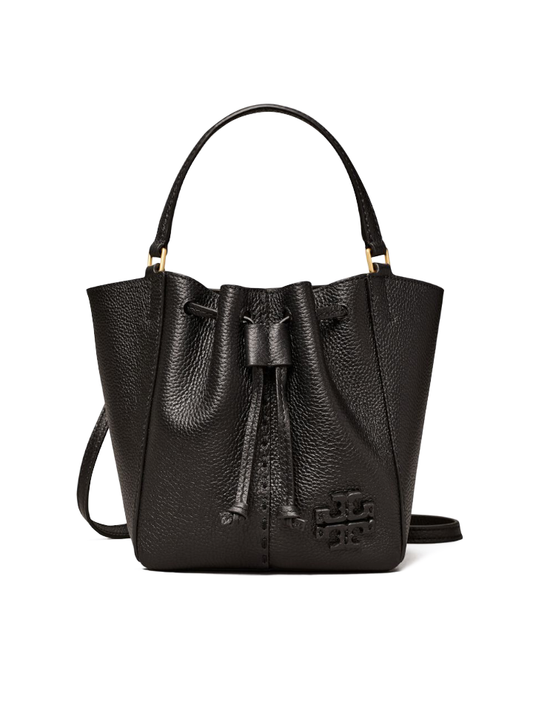 Tory-Burch-McGraw-Mini-Drawstring-Satchel-Bag-Black-Balilene-depan