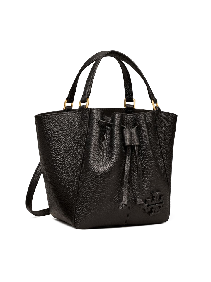 Tory-Burch-McGraw-Mini-Drawstring-Satchel-Bag-Black-Balilene-samping