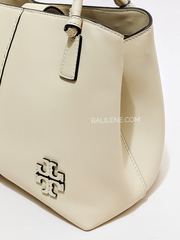 Tory Burch McGraw Smooth Satchel Buttermilk