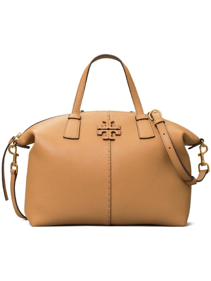 Mcgraw top zip discount satchel tory burch