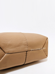 Tory Burch McGraw Top-Zip Satchel Tiramisu