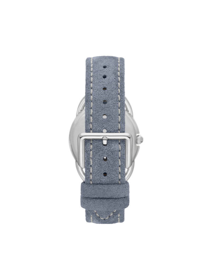 Tory-Burch-Miller-Watch-Light-Blue-Suede-Silver-Tone-Stainless-Steel-Balilene-belakang