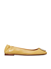 Tory-Burch-Multi-Logo-Ballet-Flat-In-Cornbread-Balilene-samping