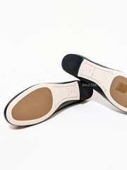 Tory Burch Multi-Logo Ballet Flat Shoes Black