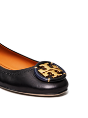 Tory Burch Multi-Logo Ballet Flat Shoes Black