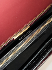 Tory Burch Robinson Color-block Convertible Shoulder Bag In Black/Port