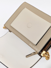 Tory Burch Robinson Color-block Convertible Shoulder Bag In Brie/Seaside Sand