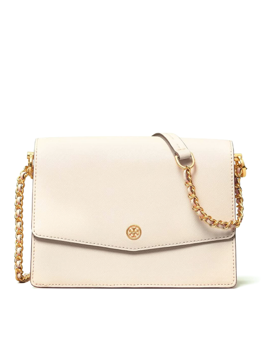 Tory Burch Robinson Convertible Shoulder Bag New Cream