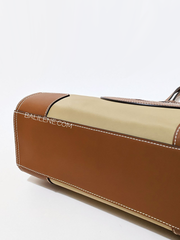 Tory Burch Ella Small Tote Bag Cocoa Sand