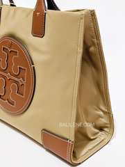 Tory Burch Ella Small Tote Bag Cocoa Sand