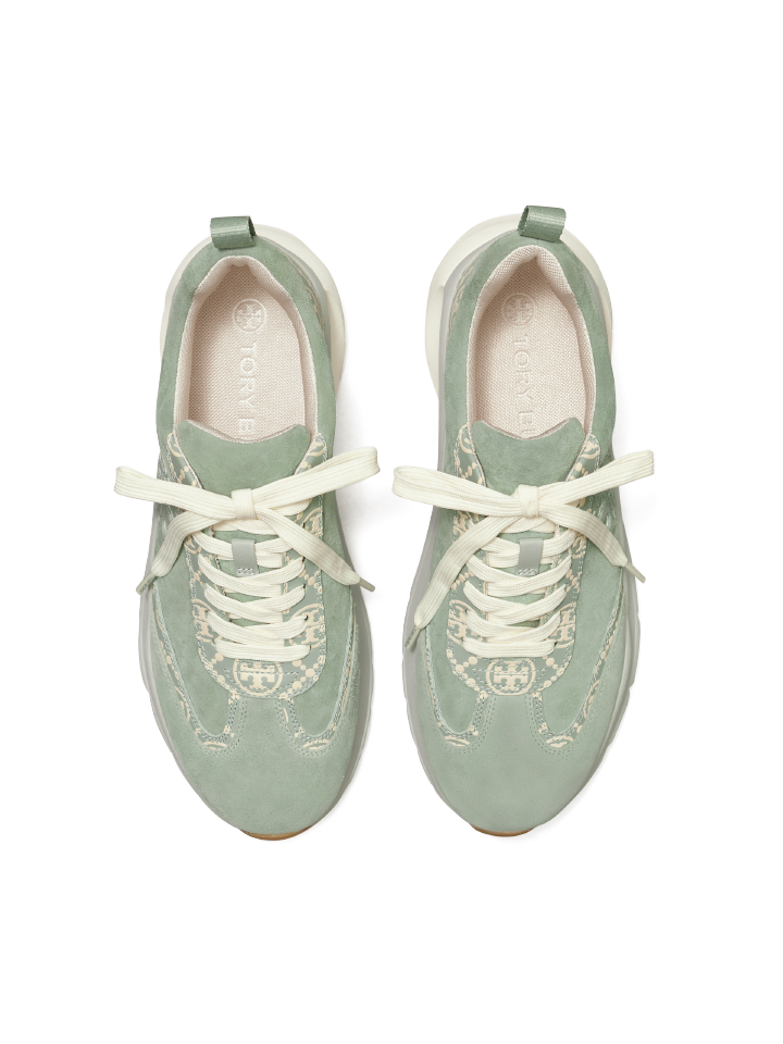 Tory-Burch-T-Monogram-Good-Luck-Sneakers-Blue-Cream-White-Balilene-atas