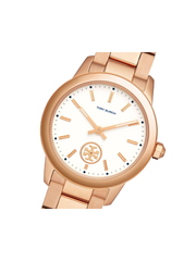 Tory Burch TBW1307 Collins Stainless Steel Bracelet Watch Rose Gold