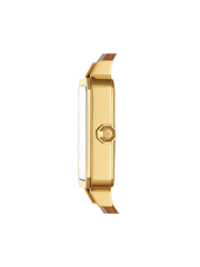 Tory Burch TBW1503 Robinson Watch Brown Leather/Gold-Tone