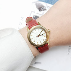 Tory Burch TBW2017 Gigi Scarlet Red Leather Strap Watch