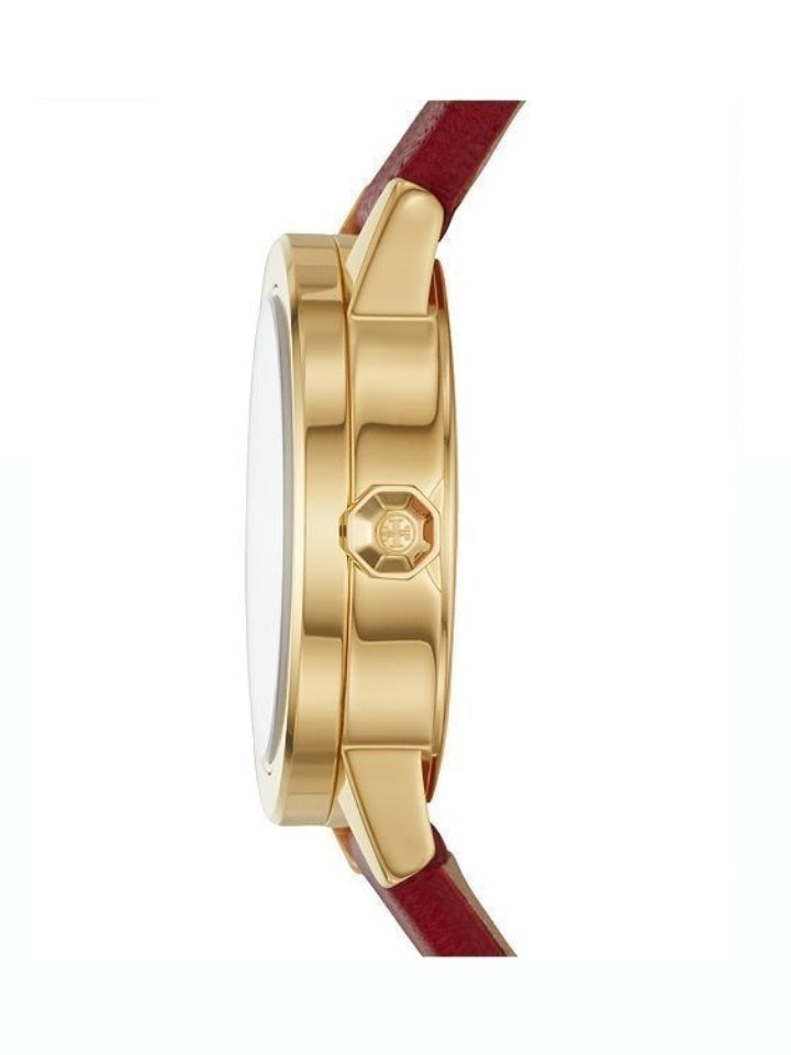 Tory Burch TBW2017 Gigi Scarlet Red Leather Strap Watch