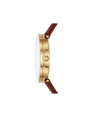 Tory Burch TBW4041 Reva Burgundy Leather Strap Watch