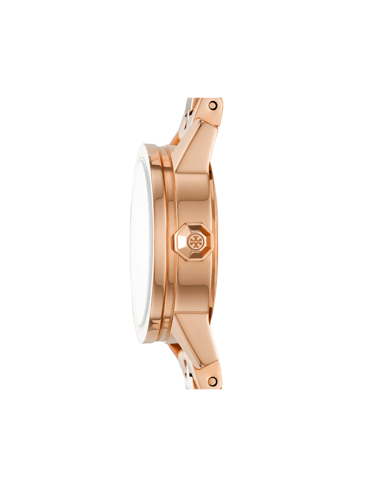 Tory burch miller metallic best sale rose gold