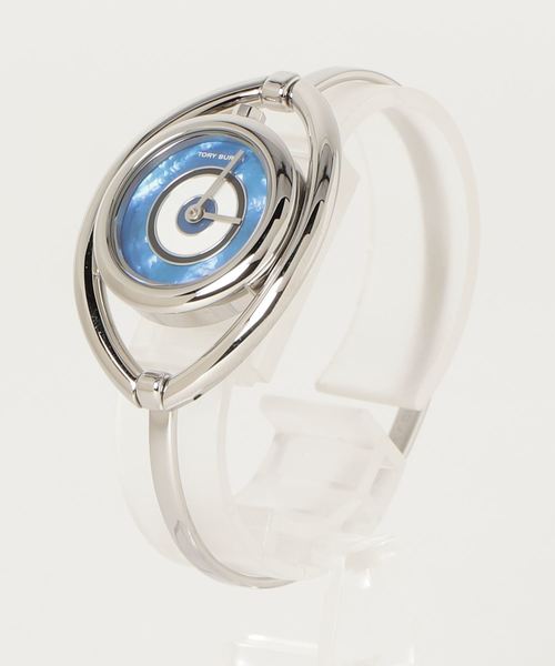 TORY BURCH EVIL EYE BANGLE, Silver Women's Wrist Watch