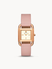 Tory Burch TBW7205 Phipps Liliam Ivory Dial Pink Leather Ladies Watch