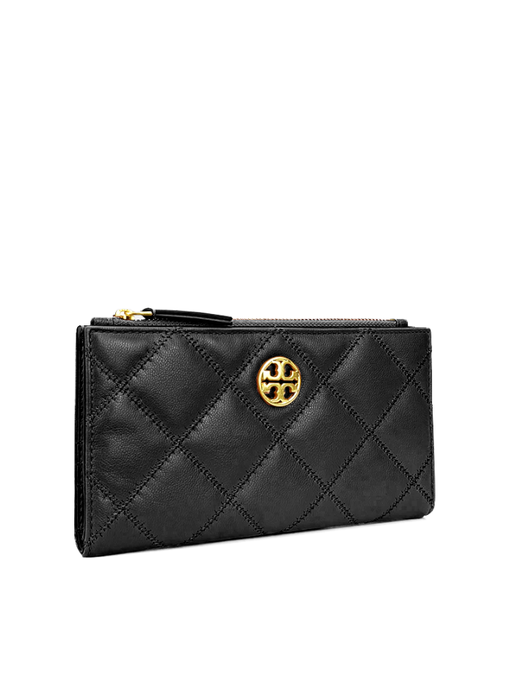 Tory Burch Willa Slim Envelope Wallet Black