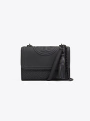 Tory Burch 39927 Fleming Matte Small Convertible Shoulder Bag Black