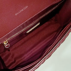 Tory Burch 43833 Fleming Convertible Shoulder Bag Medium Claret