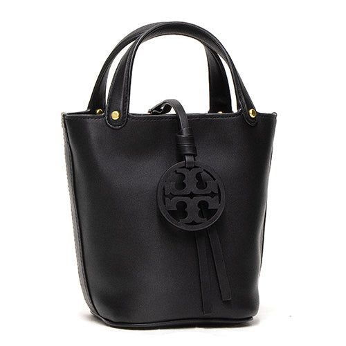 Allboutbags - Tory Burch 55222 Miller Mini Bucket Bag Black . . Detail :  Fits all phone size up to an iphone XS and samsung galaxy 9+ Leather Toggle  bridge closure Top