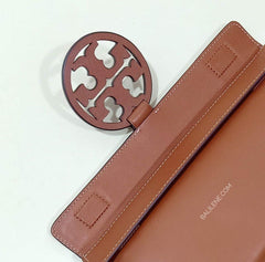 Tory Burch Miller Clutch Aged Camello