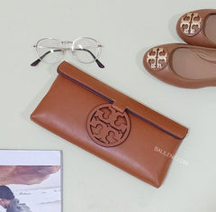 Tory Burch Miller Clutch Aged Camello