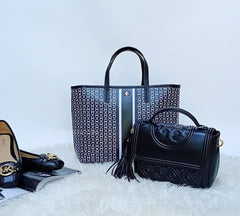 Tory Burch 45147 Fleming Satchel Black