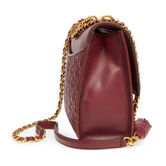 Tory Burch 43833 Fleming Convertible Shoulder Bag Medium Claret