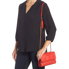 Tory Burch 43834 Fleming Small Convertible Shoulder Bag Brilian Red