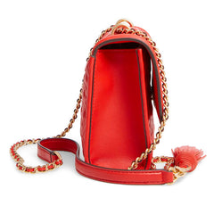 Tory Burch 43834 Fleming Small Convertible Shoulder Bag Brilian Red