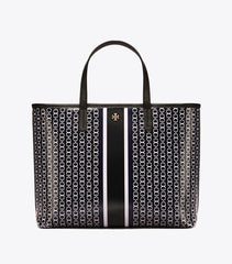Tory Burch 43896 Gemini Tote Small Black Link Stripe