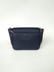 Tory Burch 46176 Bombe Small Flap Shoulder Bag Navy
