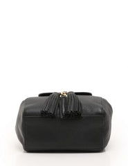 Tory Burch 48362 Whipstitch Logo Mini Backpack Leather Bag Black