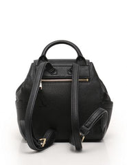 Tory Burch 48362 Whipstitch Logo Mini Backpack Leather Bag Black