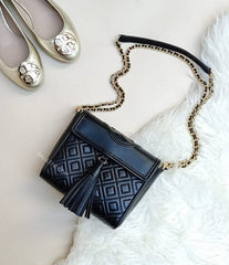 Tory Burch 48894 Fleming Convertible Box Crossbody Black