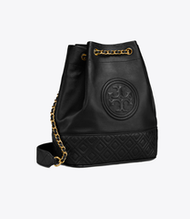 Tory Burch 49321 Fleming Mini Bucket Bag Black