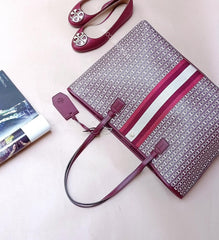 Tory Burch 53303 Gemini Link Tote Royal Burgundy