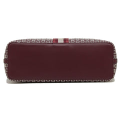 Tory Burch 53304 Gemini Link Small Tote Royal Burgundy