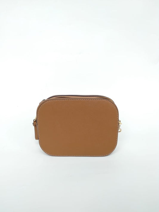 Tory Burch Emerson Round Crossbody Tigers Eye