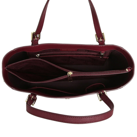 Tory Burch 49127 Emerson Small Buckle Tote Imperial Garnet