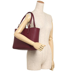 Tory Burch 49127 Emerson Small Buckle Tote Imperial Garnet