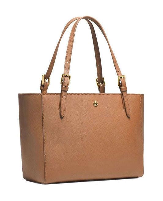 Tory Burch 49127 Emerson Small Buckle Tote Tiger Eye